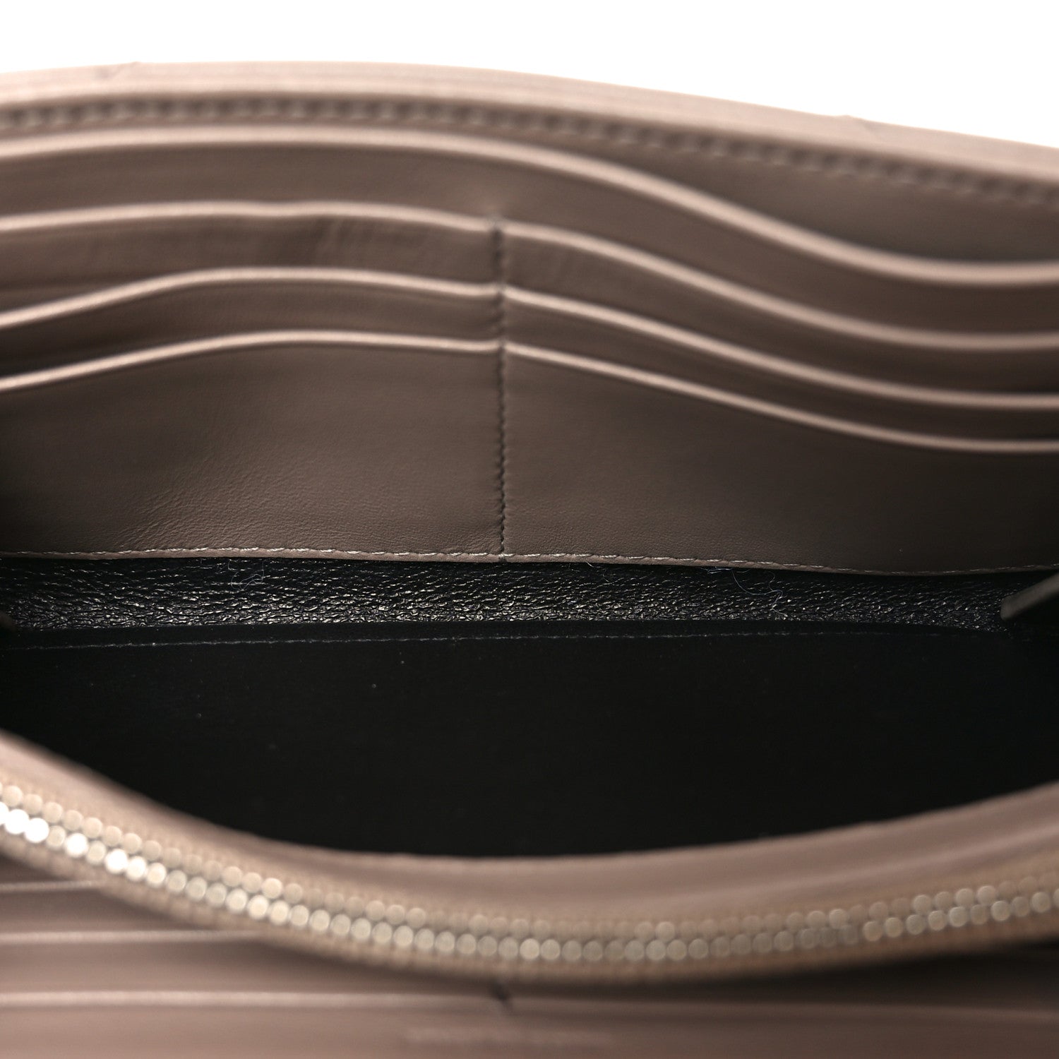 Saint Laurent Lambskin Y Quilted Monogram Large Loulou Flap Wallet Mink 5 of 8