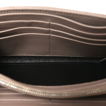 Saint Laurent Lambskin Y Quilted Monogram Large Loulou Flap Wallet Mink 5 of 8