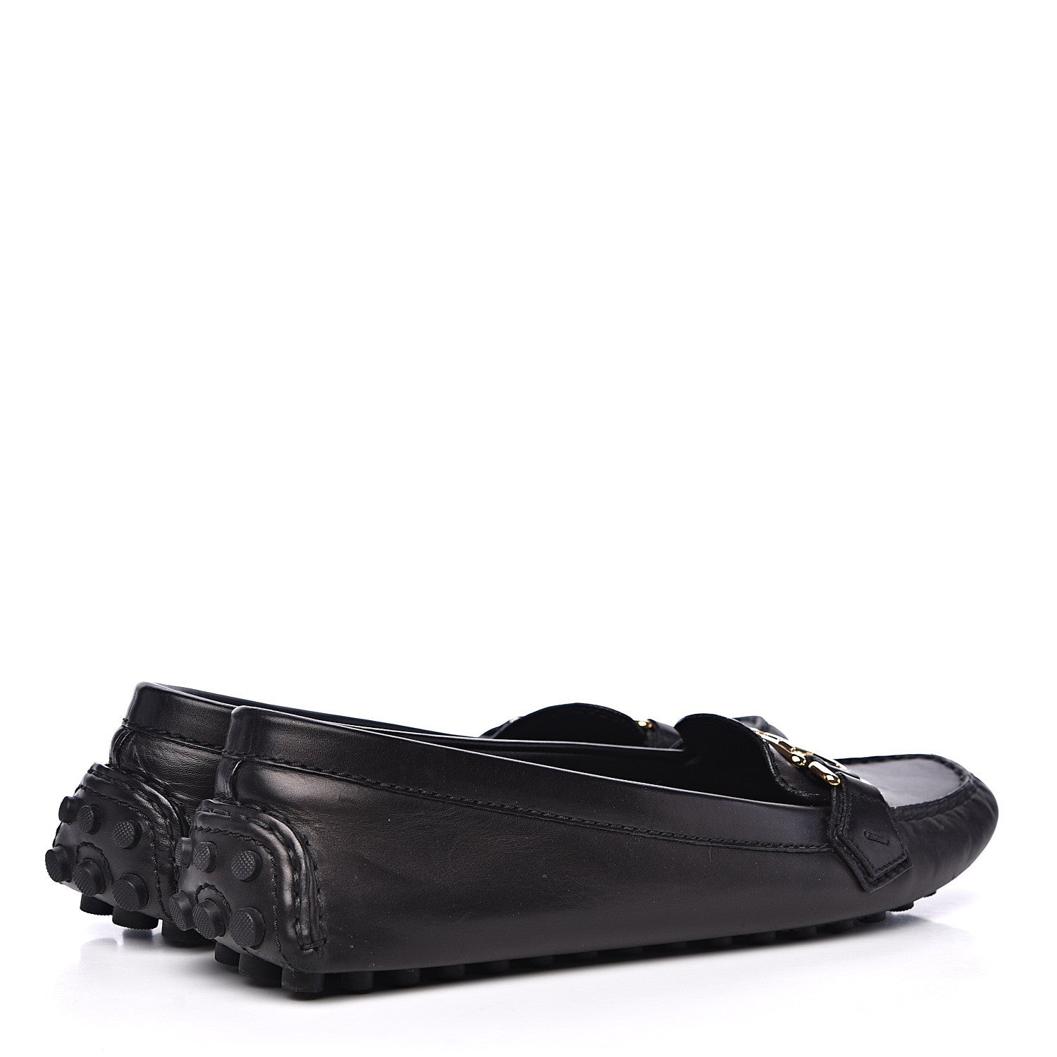 Louis Vuitton Calfskin Oxford Loafers 39.5 Black 4 of 10