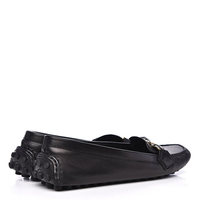 Louis Vuitton Calfskin Oxford Loafers 39.5 Black 4 of 10