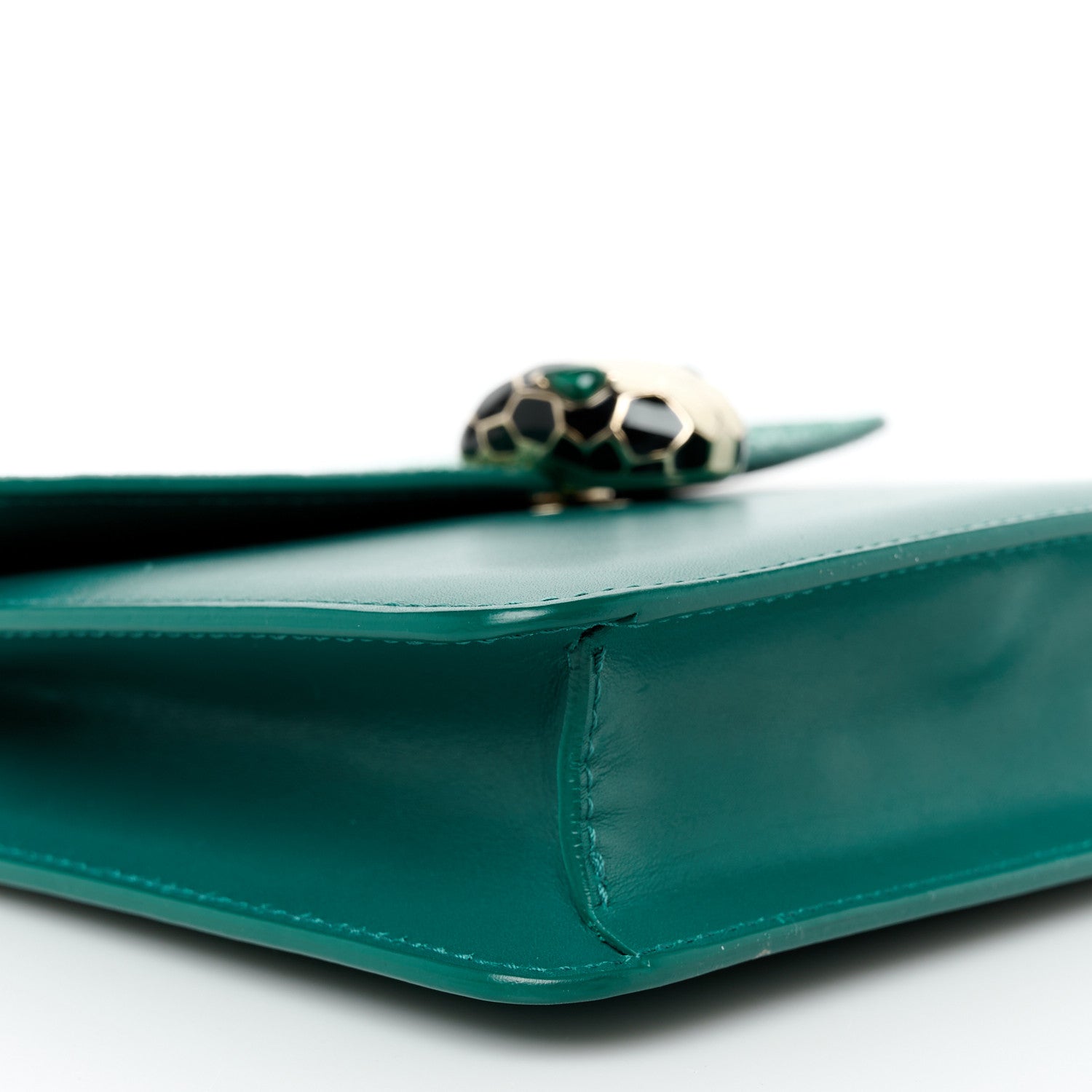 Bulgari Galuchat Calfskin Serpenti Forever Crossbody Bag Green 9 of 10