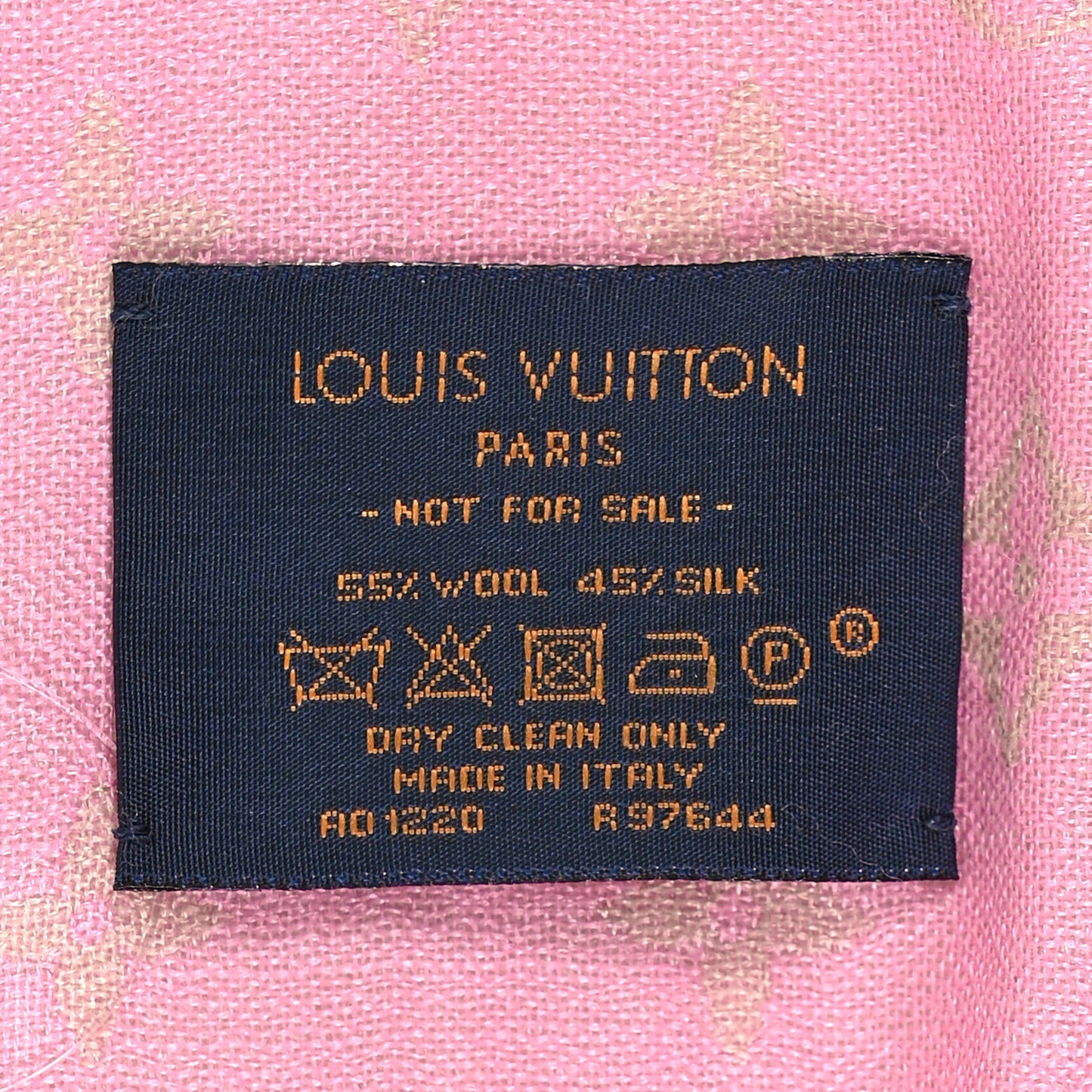 Silk Wool Monogram So LV Stole Blush
