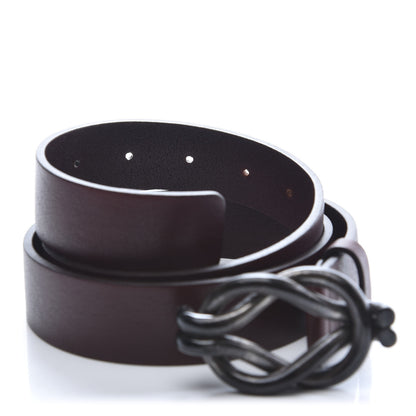 Gucci Calfskin Knotted-Buckle Belt 90 36 Brown 5 of 5