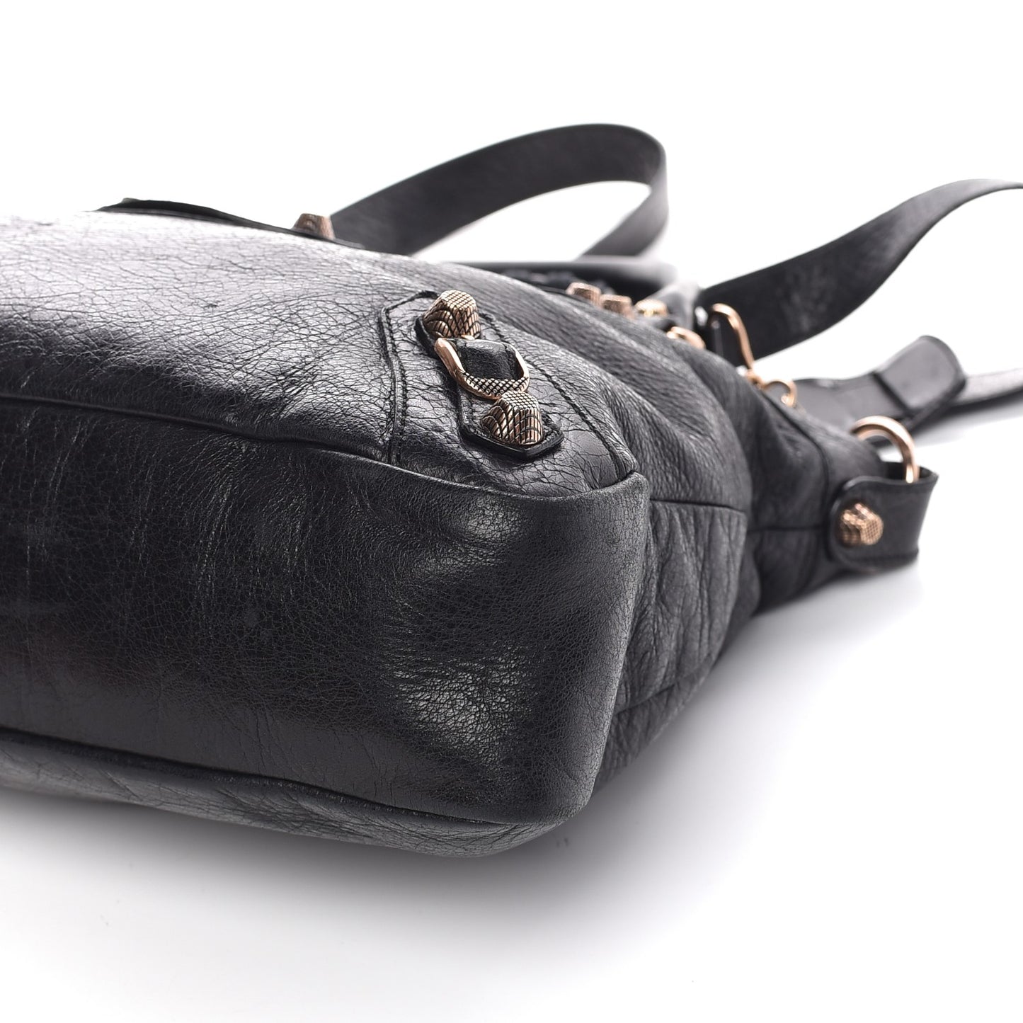 Agneau Giant 12 Rose Gold Hardware Town Black