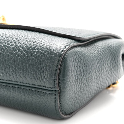 Mulberry Small Classic Grain Calfskin Small Lily Flap Dark Green 9 of 9