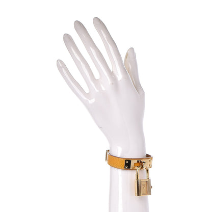 Hermes Stainless Steel Courchevel 20mm Kelly Cadena Quartz Watch Jaune 2 of 8