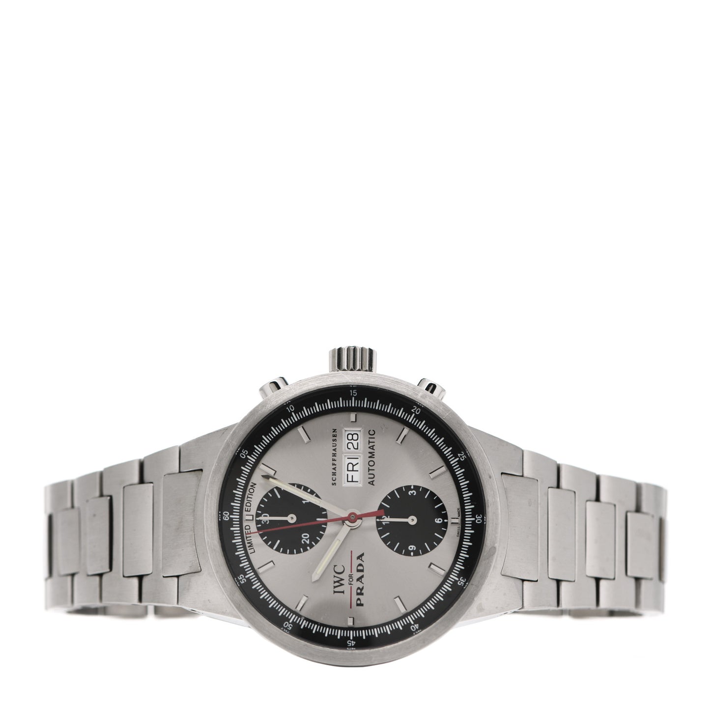 Stainless Steel 39mm Prada GST Chronograph Automatic Watch IW370802