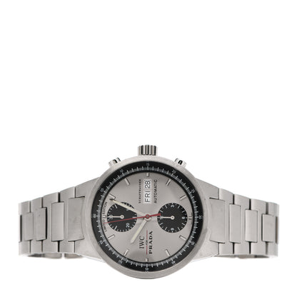 IWC Stainless Steel 39mm Prada GST Chronograph Automatic Watch IW370802 2 of 6