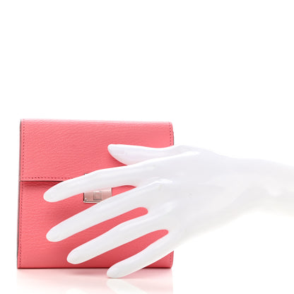 Hermes Chevre Mysore Clic 12 Wallet Rose Lipstick 2 of 7
