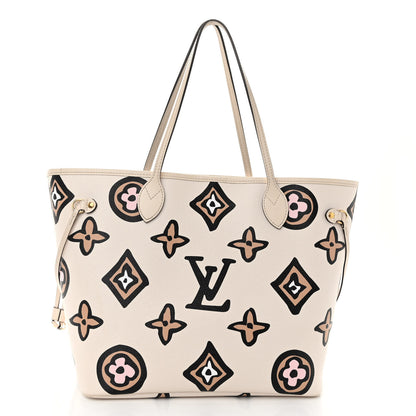 Louis Vuitton Monogram Giant Wild at Heart Neverfull MM Creme 3 of 11