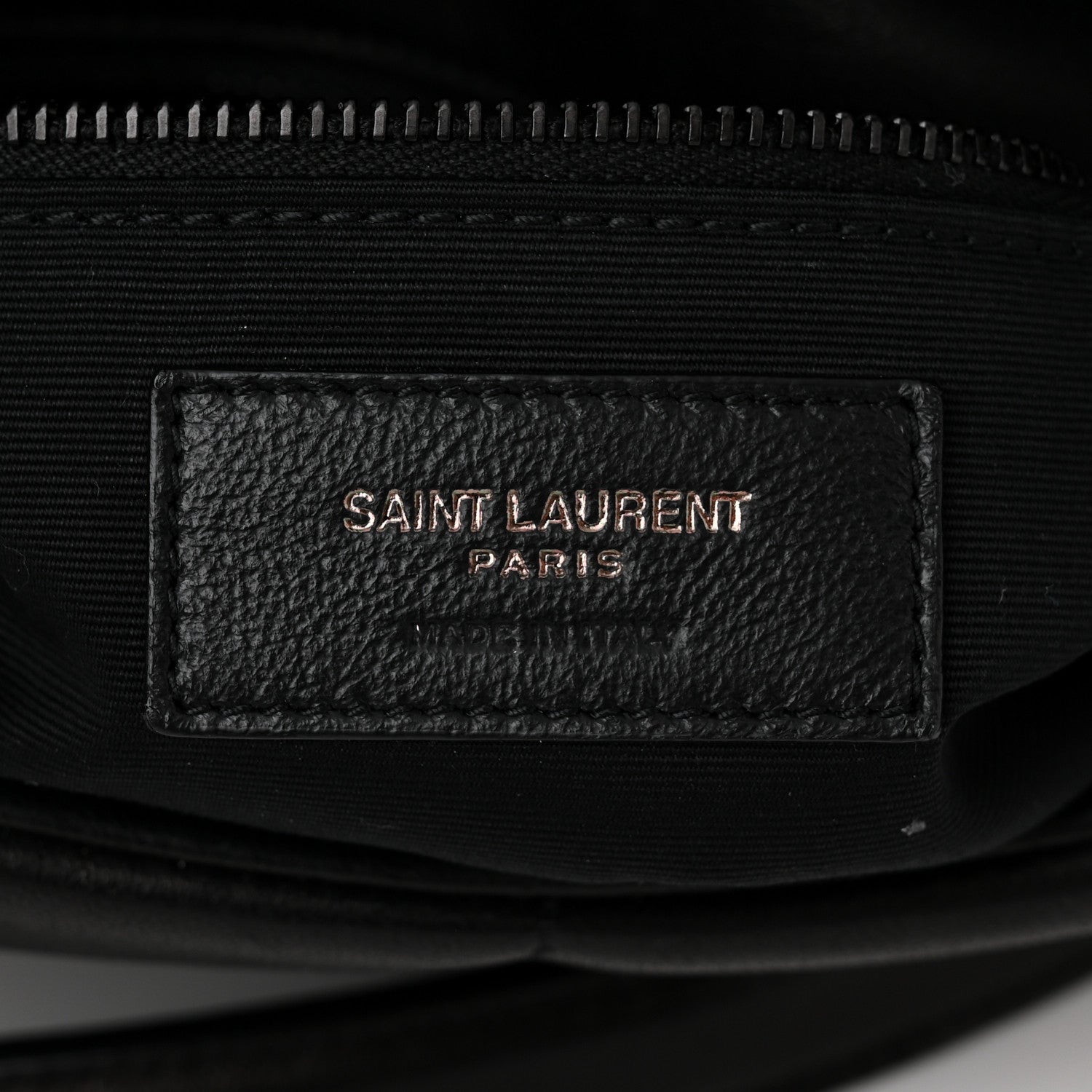 Saint Laurent Lambskin Quilted Monogram Monochrome Small Loulou Puffer Chain Satchel Black 6 of 11