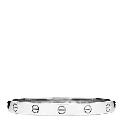 Cartier 18K White Gold LOVE Bracelet 17 1 of 6