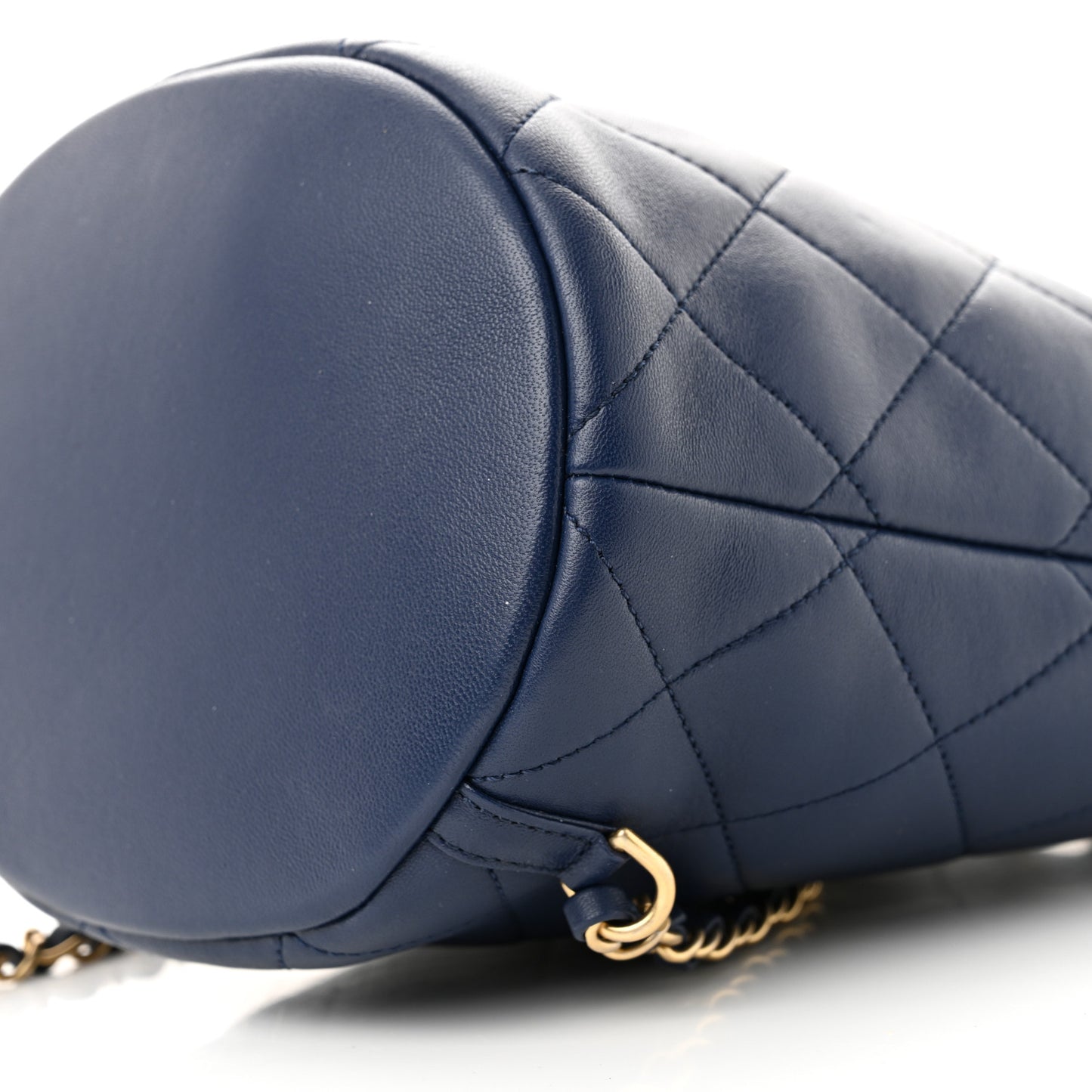 Lambskin Quilted In The Loop Backpack Bag Navy