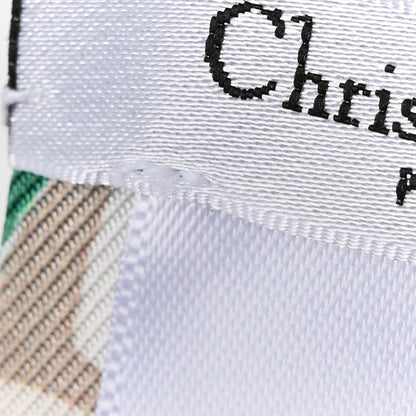 Christian Dior Silk Ciel De Reve Mitzah Scarf White Multicolor 4 of 4