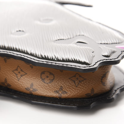 Louis Vuitton Epi Catogram Dog Face Clutch Black 6 of 10