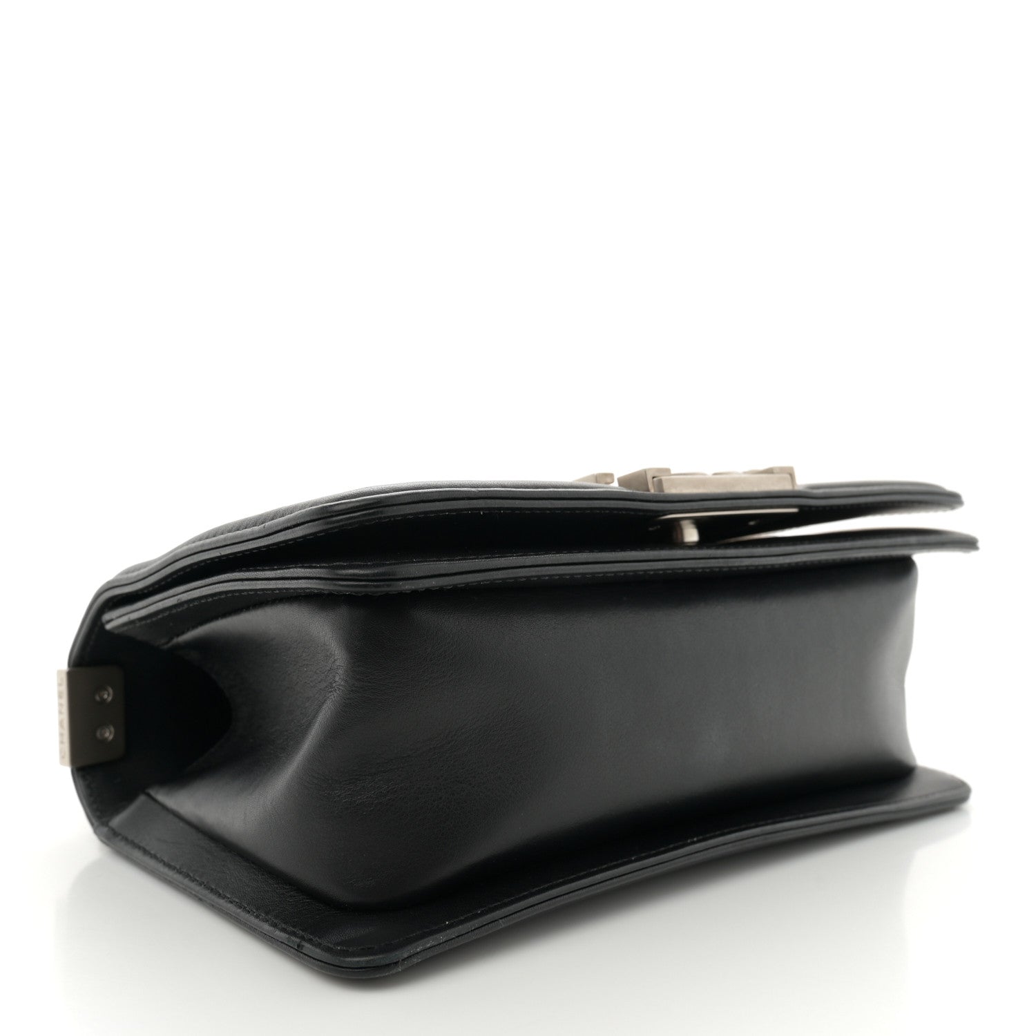 Chanel Matte Snakeskin Calfskin Small Boy Flap Black 4 of 13