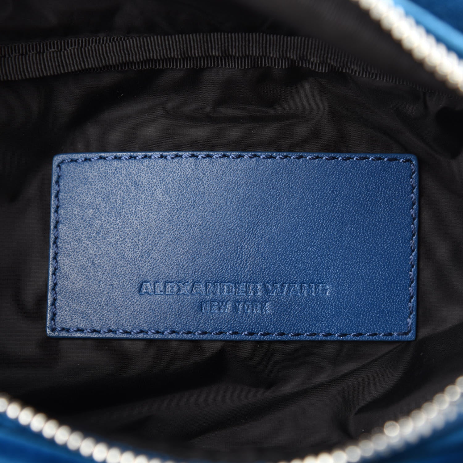 Alexander Wang Velvet Attica Belt Bag Blue 9 of 10