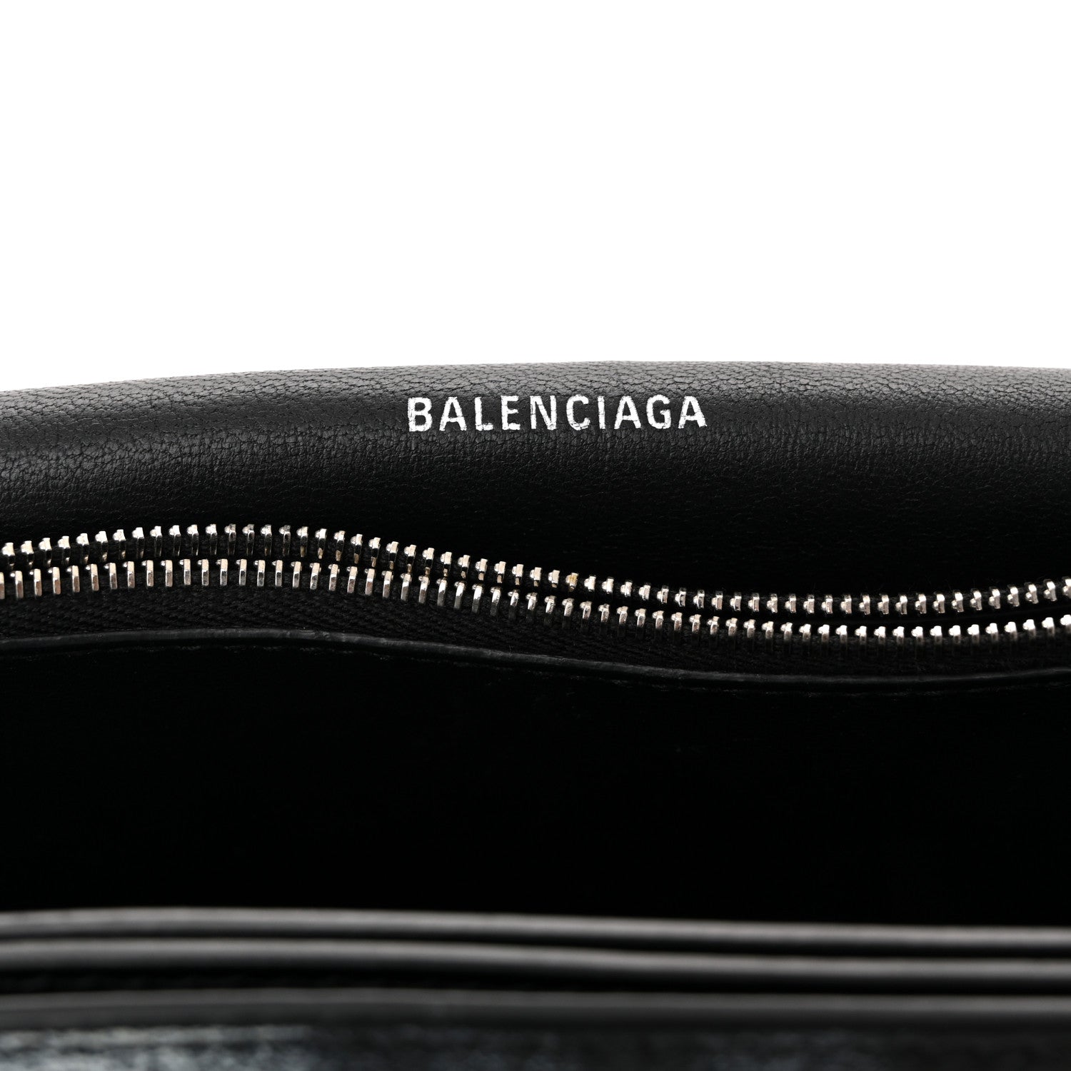 Balenciaga Agneau Arena Graffiti Medium Crush Chain Bag Black White 6 of 11