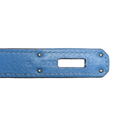 FASHIONPHILE Taurillon Clemence Birkin 30 Bleu Paradis 6 of 10