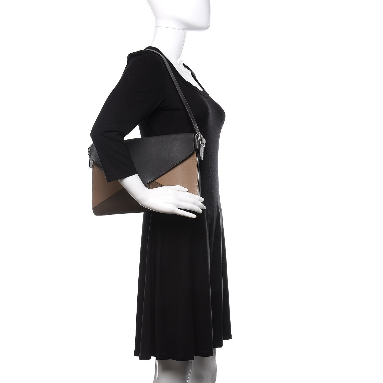 Celine Smooth Calfskin Medium Tri-Color Diamond Shoulder Bag 2 of 9