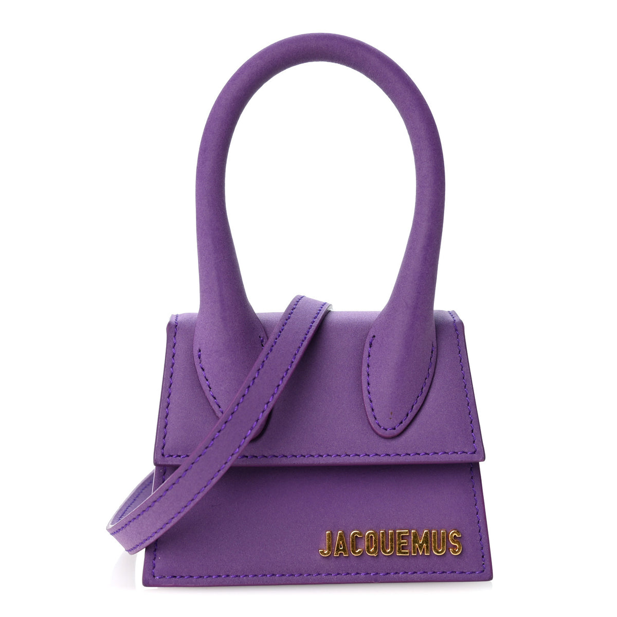 Jacquemus Nubuck Le Chiquito Moyen Purple 1 of 9