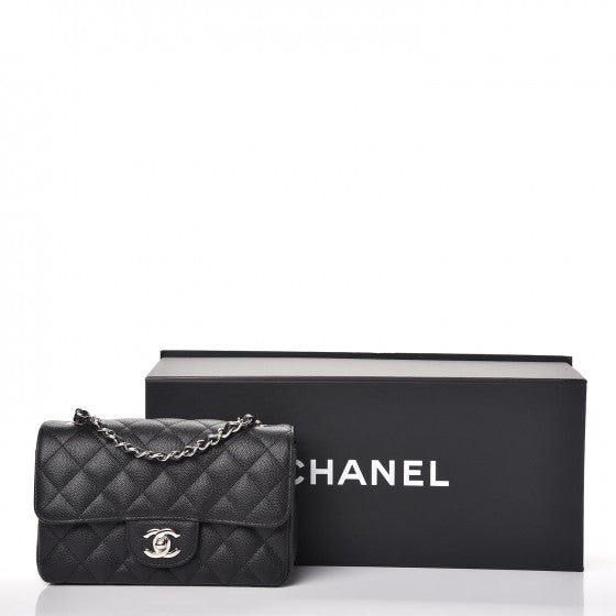 Chanel Caviar Quilted Mini Rectangular Flap Black 9 of 9