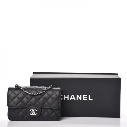 Chanel Caviar Quilted Mini Rectangular Flap Black 9 of 9
