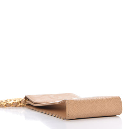 Chanel Caviar CC Phone Holder Crossbody Beige 4 of 10