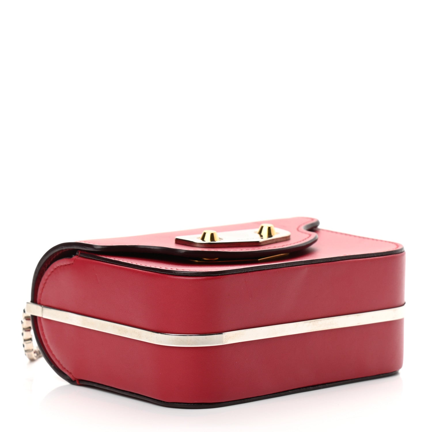 Balenciaga Smooth Calfskin Min Neo Classic Chain Box Rouge 4 of 14
