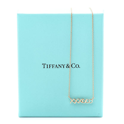 Tiffany 18K Rose Gold Paloma's Graffiti Love and Kisses Pendant Necklace 6 of 6