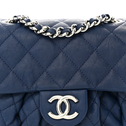 Chanel Washed Lambskin Quilted Mini Chain Around Flap Blue 8 of 12