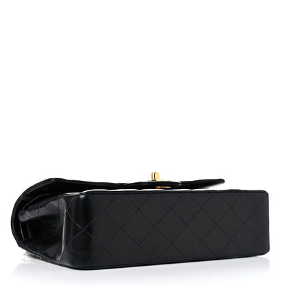 Chanel Lambskin Quilted Medium Double Flap Black 3 of 12