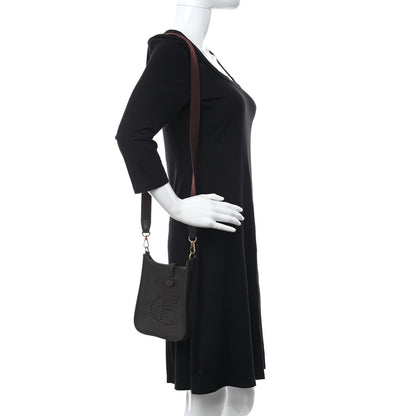 Hermes Taurillon Clemence Evelyne TPM Chocolate 3 of 21