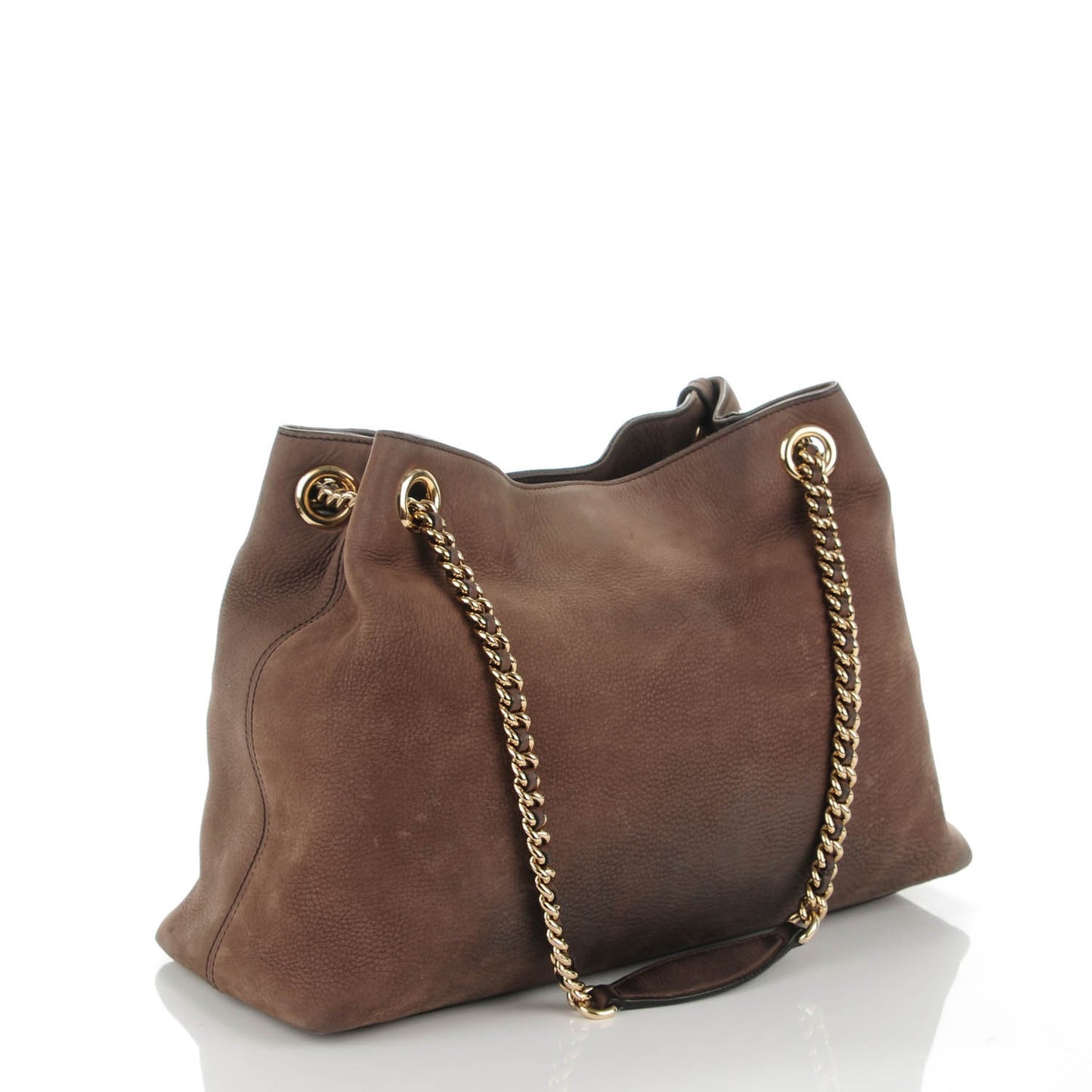 Vitello Range Medium Soho Chain Shoulder Bag Grey Field