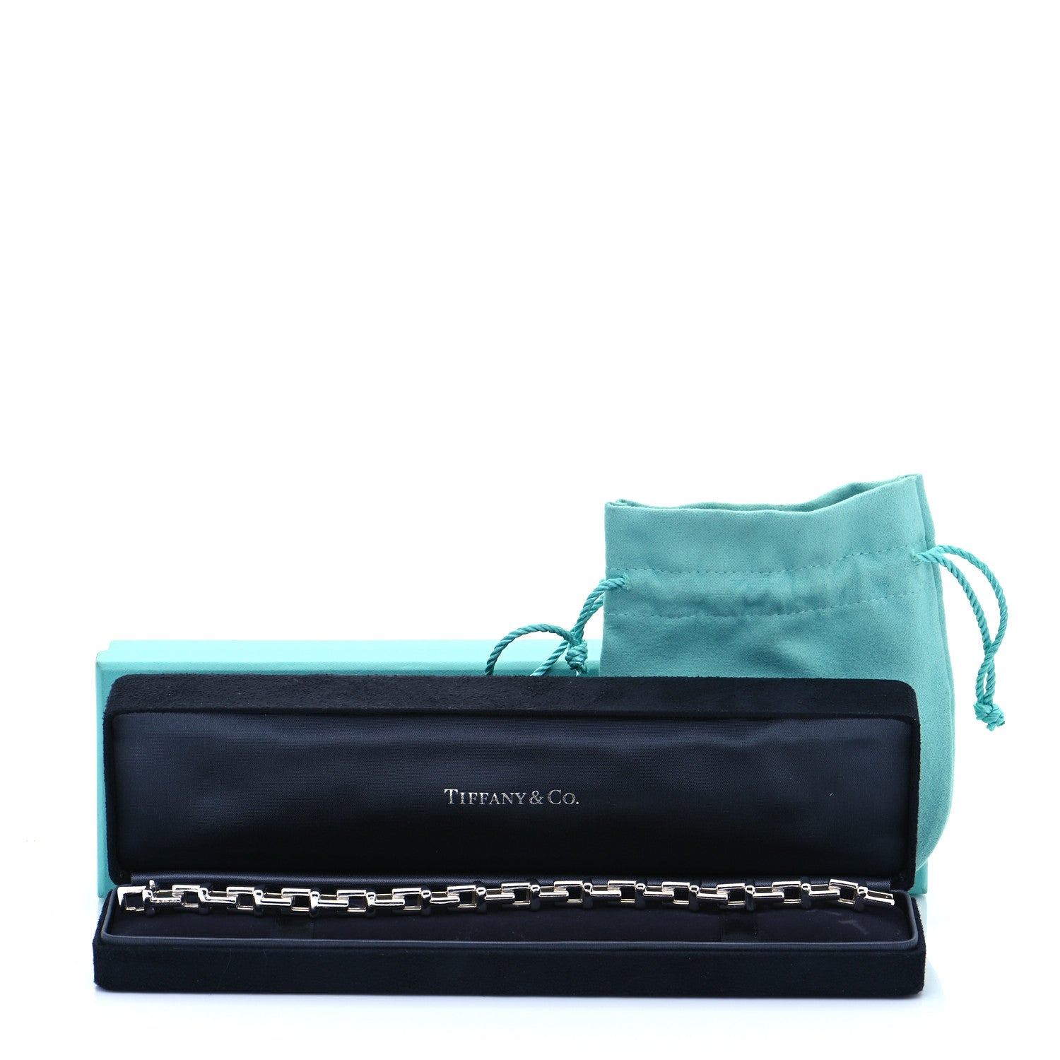 Tiffany Sterling Silver T Chain Bracelet 7 of 7