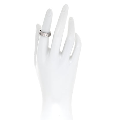 Cartier 18K White Gold 5.5mm LOVE Ring 51 5.75 2 of 4