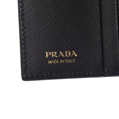 Prada Saffiano Mermaid Print Card Holder Black 6 of 8