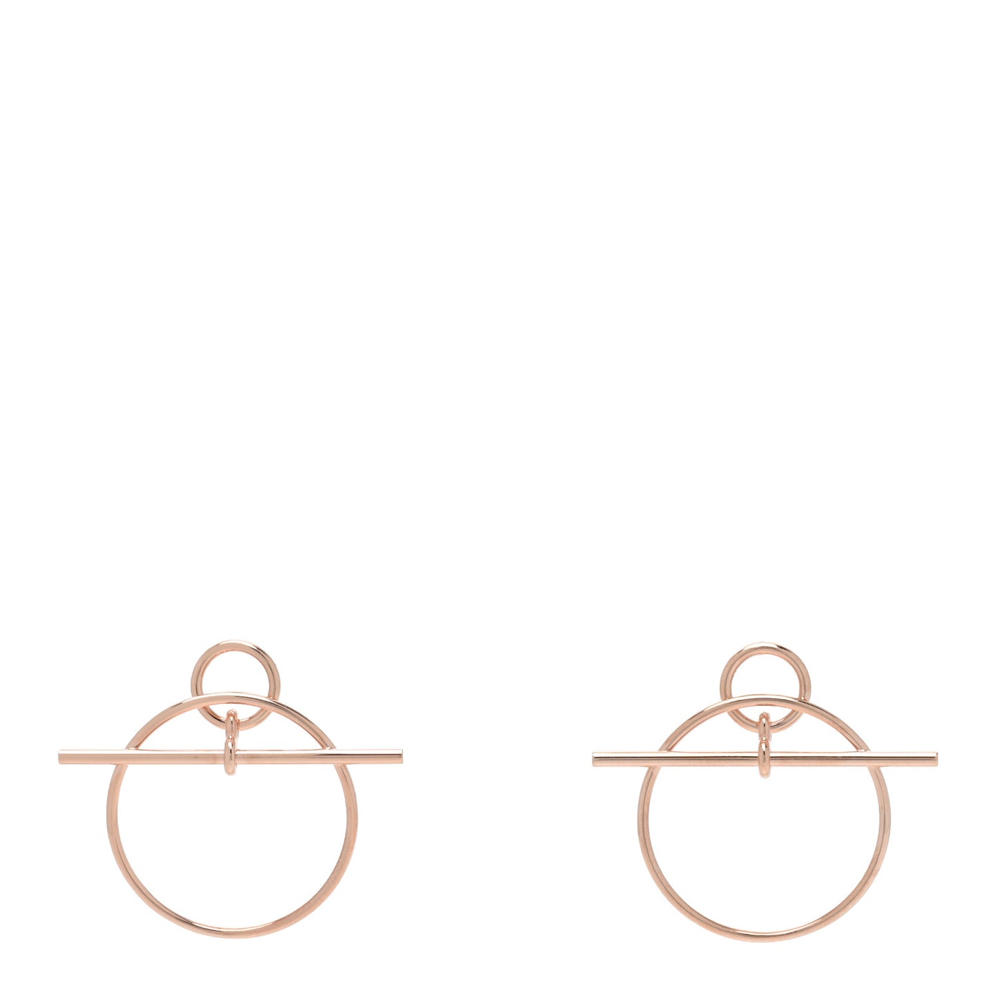 18K Rose Gold PM Loop Earrings