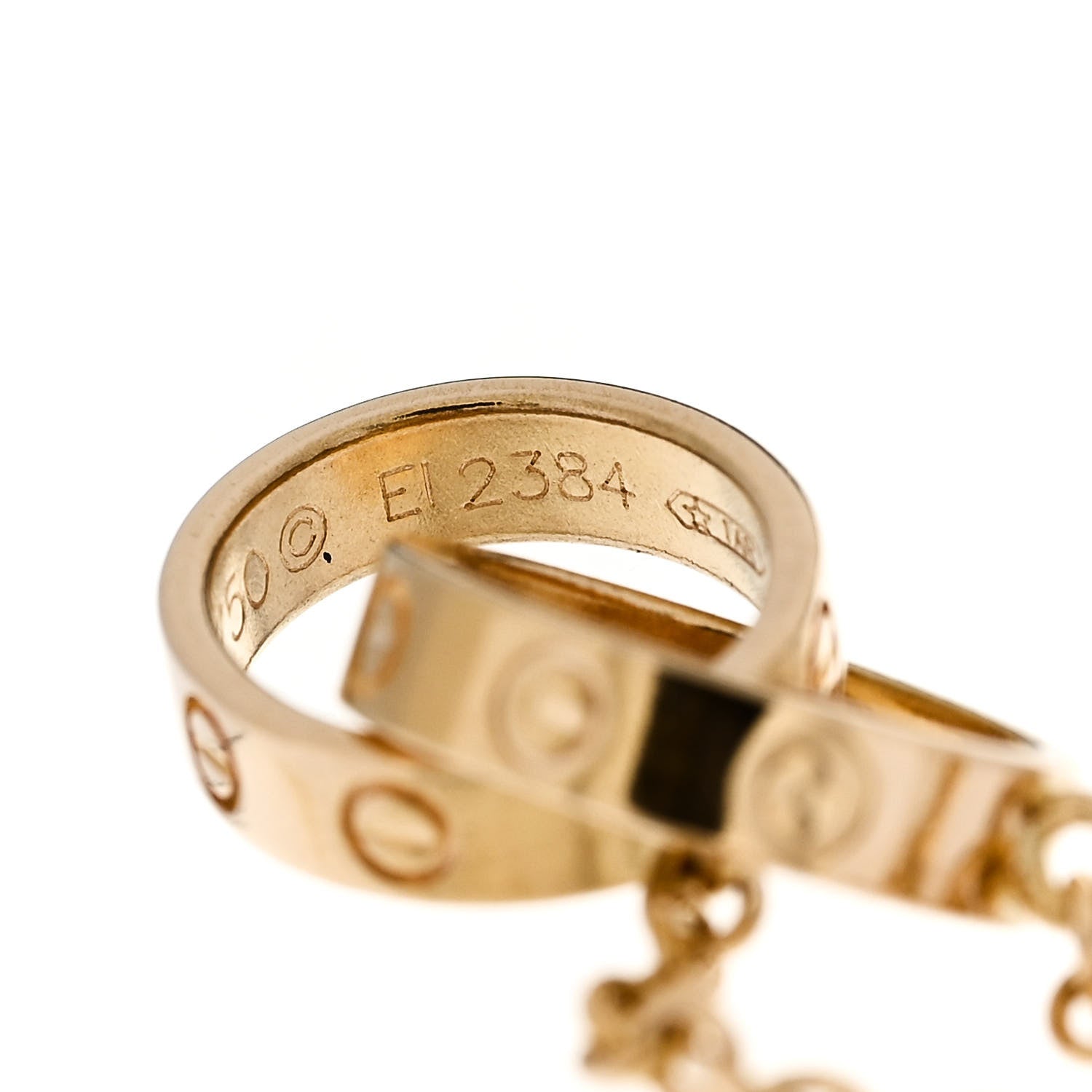 Cartier 18K Yellow Gold Interlocking LOVE Bracelet 4 of 5