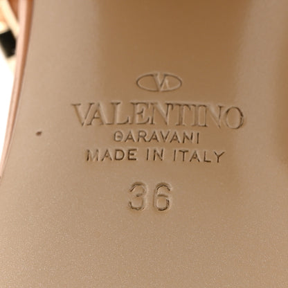 Valentino Garavani Calfskin Rockstud 60mm City Sandals 36 Tan 7 of 10