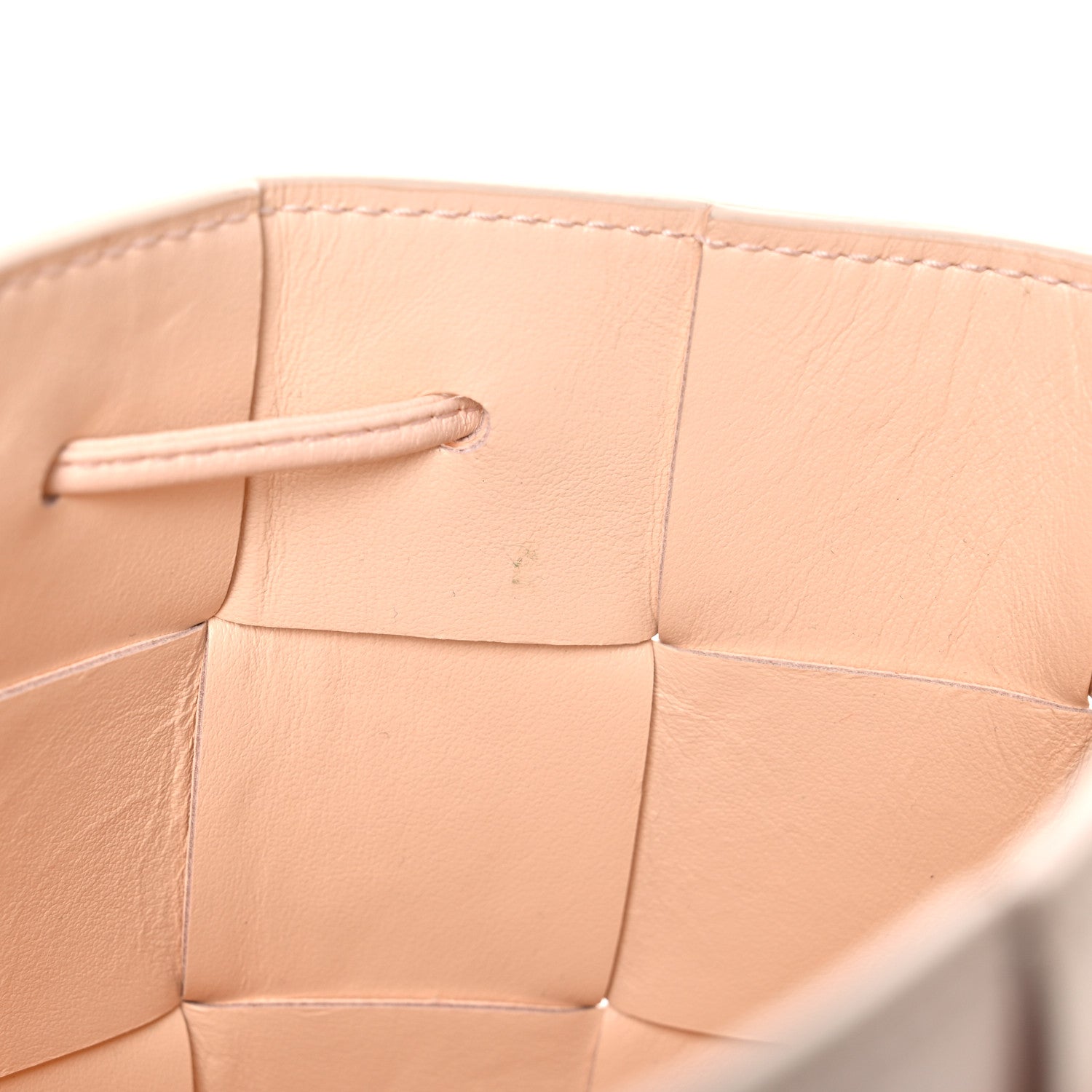 Bottega Veneta Nappa Maxi Intrecciato Cassette Bucket Bag Melon Washed 12 of 15