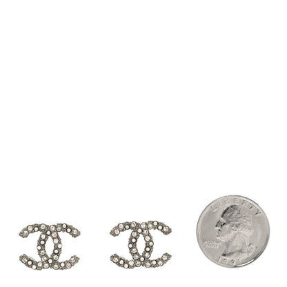Chanel Ruthenium Crystal Pearl Caviar Earrings 2 of 5
