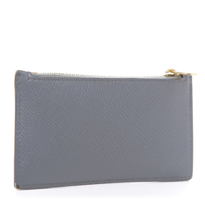 Celine Grained Calfskin Zipped Card Holder Medium Grey 3 of 10