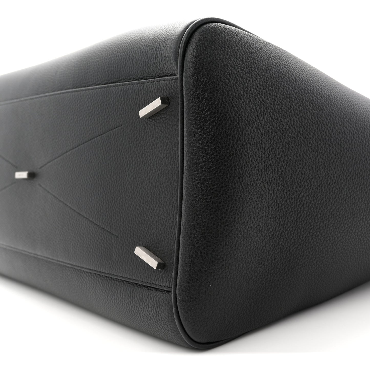 Hammered Calfskin XL East West Tote Bag Black