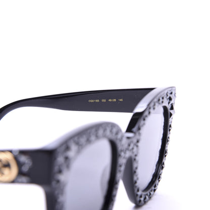 Gucci Acetate Stars Cat Eye Sunglasses GG0116S Black 6 of 7