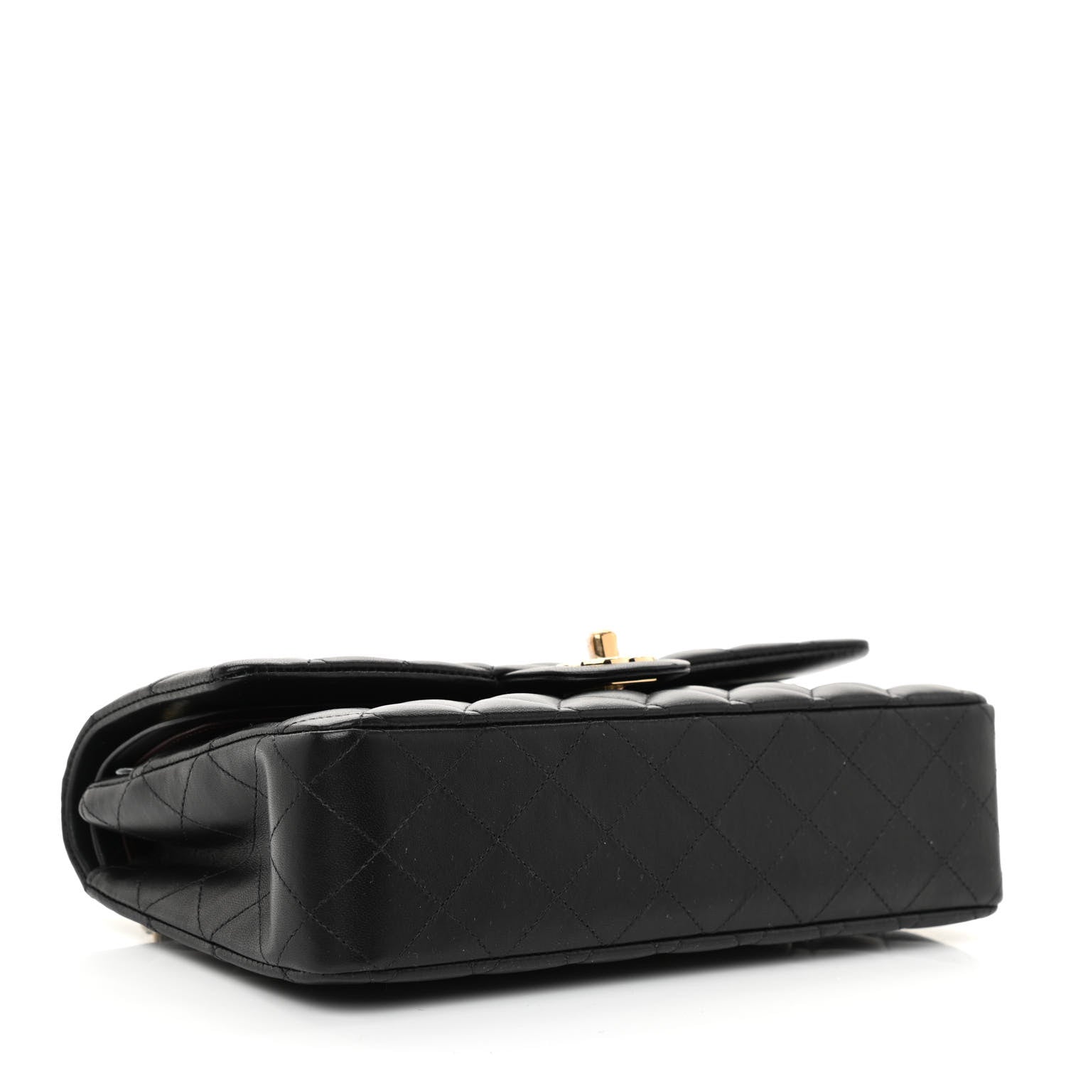 Chanel Lambskin Quilted Medium Double Flap Black 4 of 12