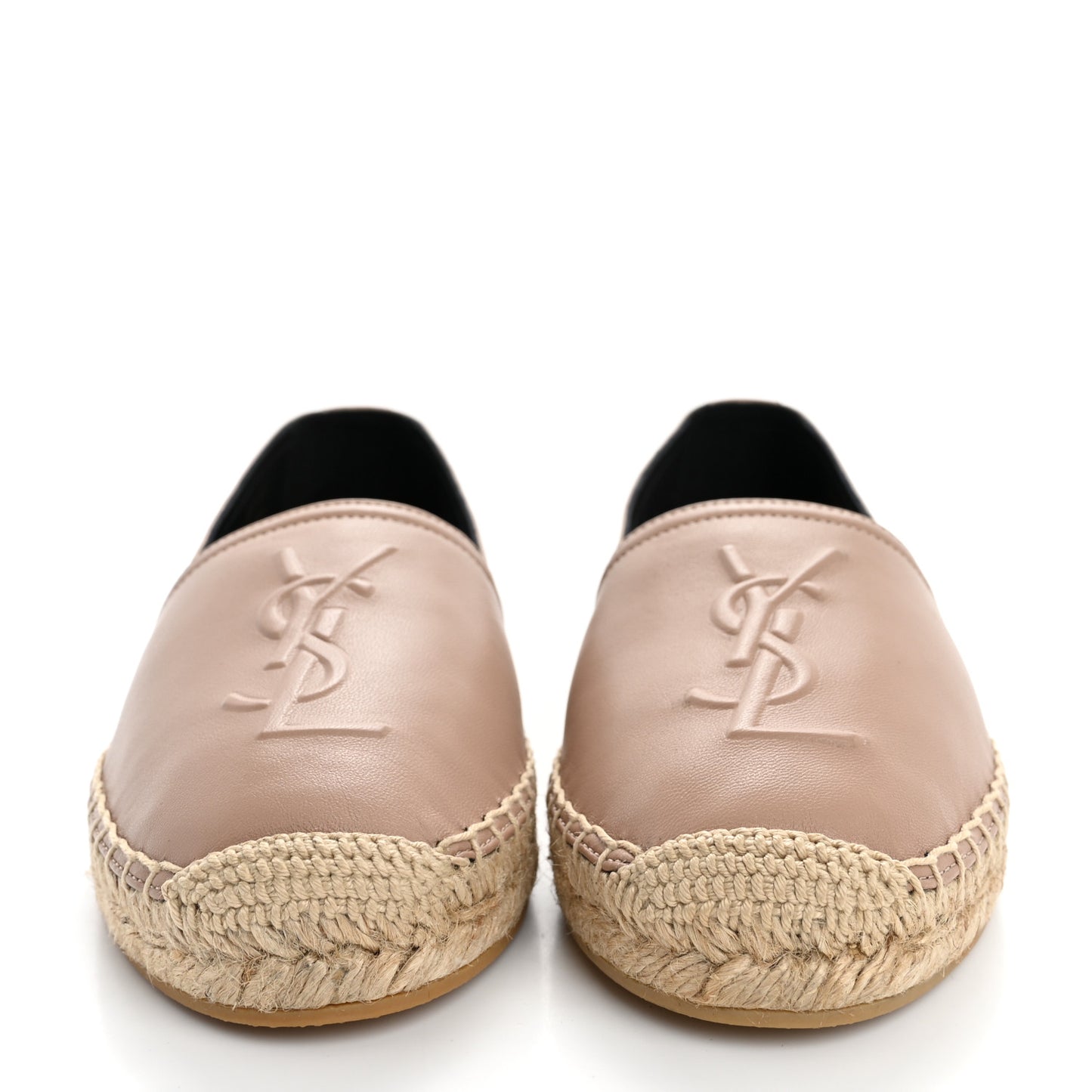Lambskin Monogram Espadrilles 35.5 Nude