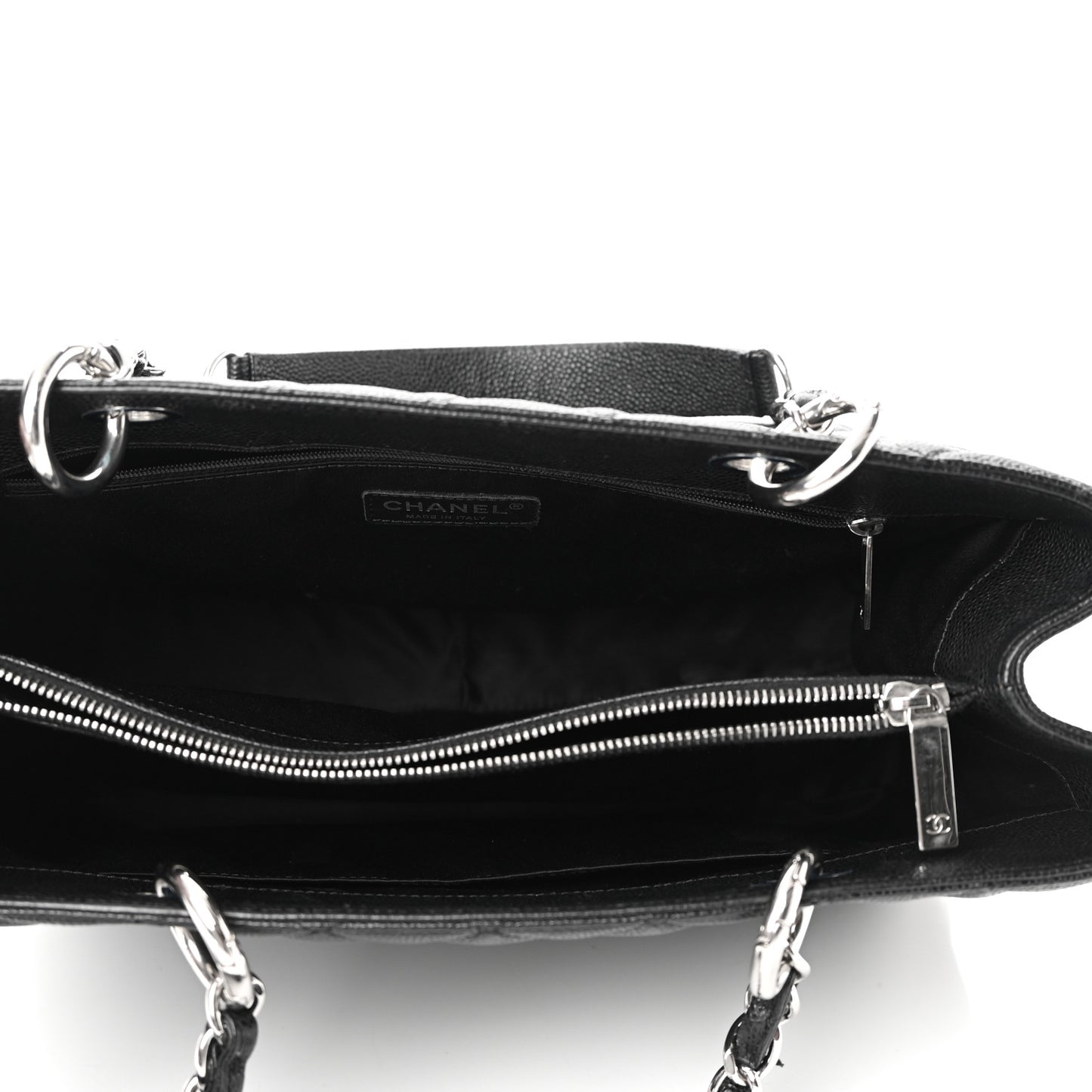 Caviar Quilted Grand Shopping Tote GST Black