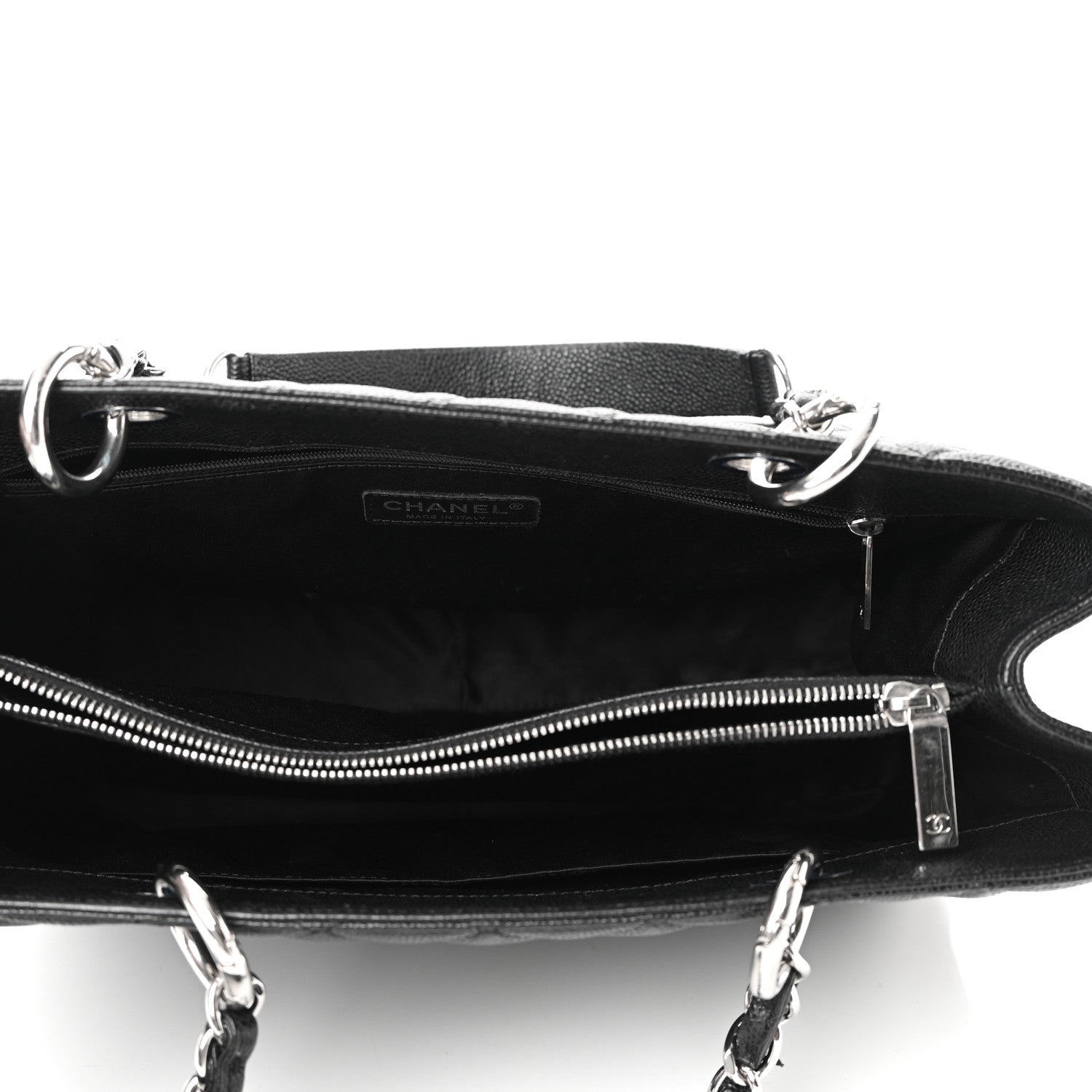 Chanel Caviar Quilted Grand Shopping Tote GST Black 5 of 12