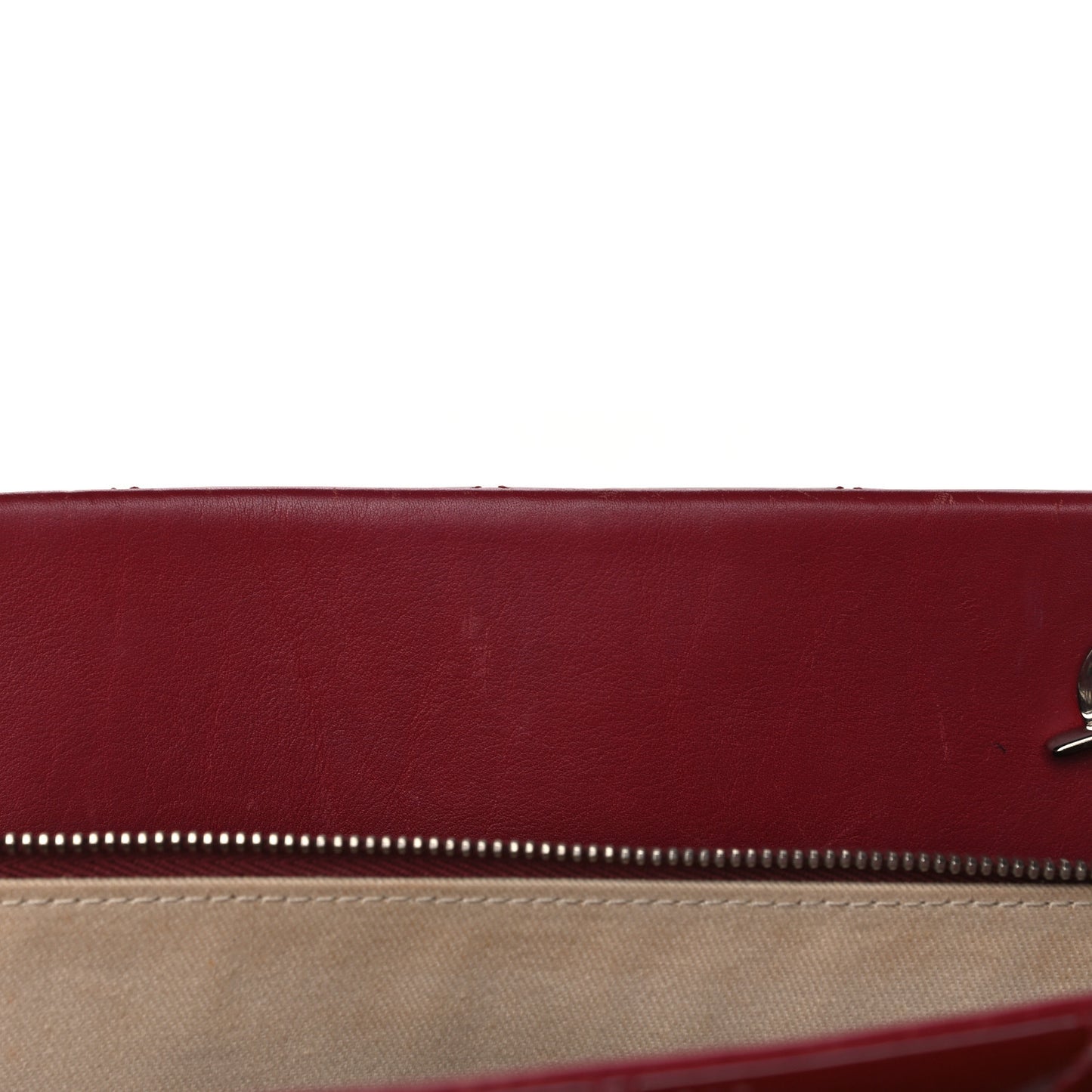 Patent Quilted Timeless CC Soft Tote Red